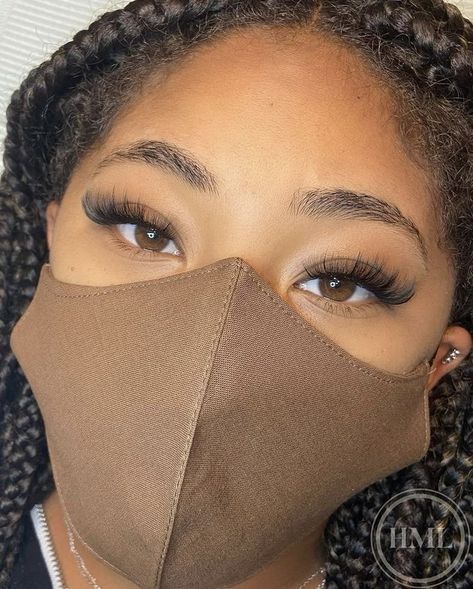 Mink Lashes Extensions Black Women, Classic Lash Extensions Black Women, Natural Eyelash Extensions Black Women, Natural Lash Extensions Black Women, Lash Styles Extensions, Short Full Lash Extensions, Hybrid Lash Extensions Styles, Natural Lash Extensions, Natural Fake Eyelashes