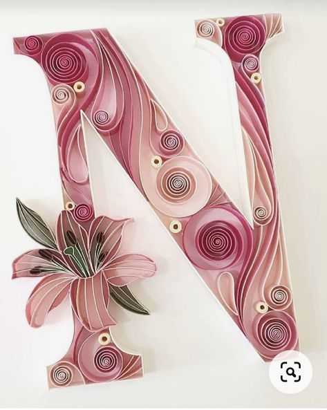 Wallpaper Mawar, Diy Quilling Crafts, Quilling Letters, Neli Quilling, Paper Quilling Tutorial, Arte Quilling, Paper Quilling For Beginners, Origami And Quilling, Quilling Work