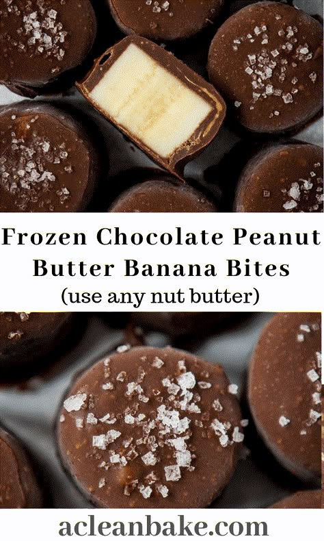 Chocolate Peanut Butter Banana Bites, Frozen Banana Recipes, Vegan Xmas, Banana Bites, Dairy Free Paleo, Dessert Oreo, Frozen Chocolate, Paleo Chocolate, Desserts Vegan