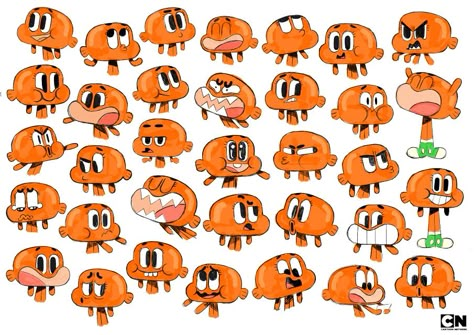 Darwin Watterson/Gallery - The Amazing World of Gumball Wiki - Wikia Darwin Watterson, Cartoon Network Studios, Expression Sheet, Cartoon Expression, Character Model Sheet, Amazing World Of Gumball, 캐릭터 드로잉, Model Sheet, World Of Gumball