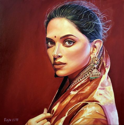 Oil painting #Deepika padukon Kathak Dance, Actors Illustration, Cartoon Wallpaper Hd, Inspirational Artwork, Cartoon Wallpaper, Portrait Painting, Art Studio, Digital Illustration, Oil Painting