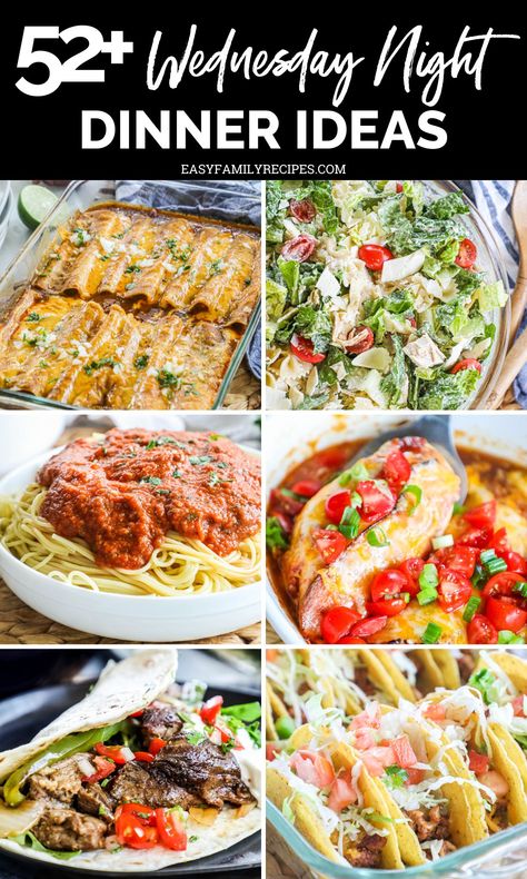 This list of Wednesday night dinner ideas is just what you need to get you through that midweek slump. These are quick, easy, and manageable recipes that make for a stress-free midweek family meal! Dinner For 5 Ideas, Midweek Dinner Recipes, Wednesday Dinner Ideas Easy, Easy Wednesday Night Dinner, Wednesday Meal Ideas Dinners, Midweek Dinner Ideas, Work Night Dinners Easy, Weekday Meals Family, Easy Midweek Meals