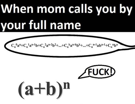 Middle Name Purgatory - u/Gyrotoxism - Memes concerning maths. #funny #math #maths #meme #memes #number #numbers #science #physics #school… Maths Funny, Maths Meme, College Meme, Physics Memes, College Memes, Science Physics, Algebra 2, Funny Math, Middle Name