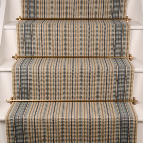 Adelaide 1 Victorian Hallway Tiles, Staircase Carpet Runner, Wool Stair Runner, Patterned Stair Carpet, Striped Stair Runner, Carpet Staircase, Victorian Hallway, Staircase Runner, Stripes Pattern Design