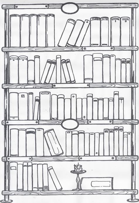 Bookcase Drawing, Bookshelf Template, Bullet Journal Bookshelf, Bible Coloring Pages, Reading Tracker, Journal Template, Book Quilt, Reading Journal, Books Of The Bible