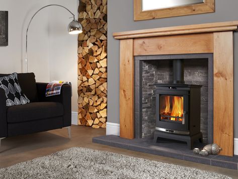 Log Burner Living Room, Stove Black, Beer Cheese Soups, Wood Burners, Wood Fuel, Fire Surround, Multi Fuel Stove, Basement Makeover, Beer Cheese