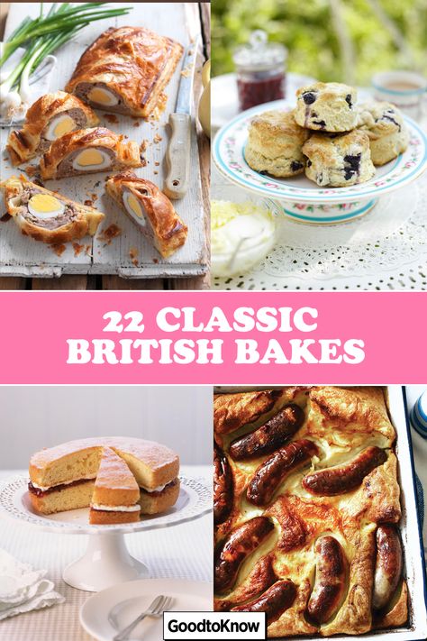 Great British Bake Off Recipes Savory, British Christmas Baking, English Baked Goods, Recipes From The Great British Baking Show, Easy British Desserts, British Bread Recipes, British Baked Goods, Classic British Food, The Great British Baking Show Recipes