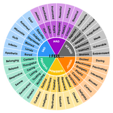 Get a free "I Feel" Word Wheel for teaching emotional literacy in your classroom. Plus, get ideas for how to use the word wheel with your students and as a part of art interpretation. Cbt Workbook, Feeling Chart, Word Wheel, Emotion Words, Emotional Literacy, Emotions Wheel, Feelings Wheel, Emotion Chart, Feelings Chart