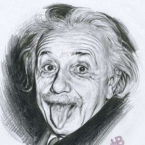 I.n Drawing, Einstein Sketch, Albert Einstein Drawing, Einstein Drawing, Einstein Portrait, Pop Culture Tattoos, Culture Tattoos, Old Man Portrait, Realistic Tattoo Sleeve