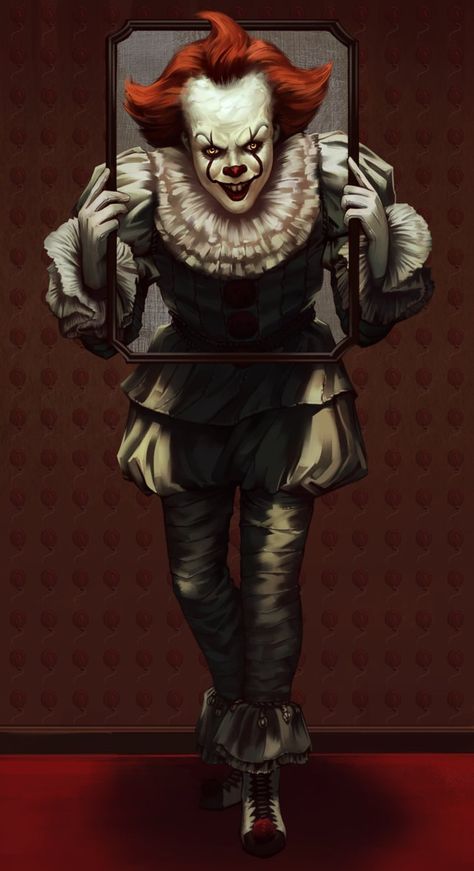 Penny Wise Clown, Es Pennywise, Monster Movies, Clown Horror, Pennywise The Clown, Pennywise The Dancing Clown, Scary Wallpaper, Losers Club, Evil Clowns