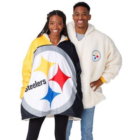 PRICES MAY VARY. Officially Licensed Material: Polyester One size fits all Side seam pockets Dual team-colored design with bold team logo display on front Miniature Logo, Relaxing Lounge, Go Steelers, Nfl Teams Logos, Nfl Arizona Cardinals, Logo Display, Sherpa Hoodie, Nfl Teams, Pittsburgh Steelers