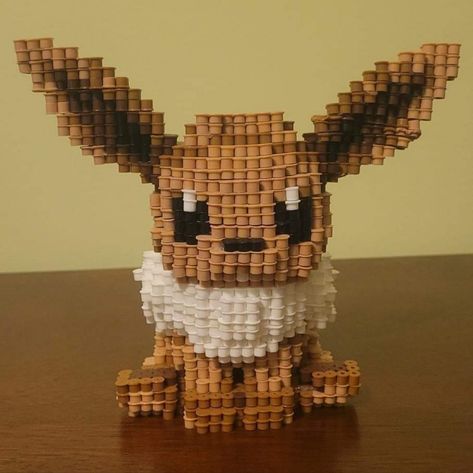 Handmade, Made To Order More 3d Designs To Be Posted! Will Also Take Custom Orders :) Pokémon Pearl Or Beads, Phoenix Perler Bead Patterns, 3d Fuse Beads, Pokemon Brown, Pichu Pikachu Raichu, Pokemon Ditto, Pokemon Pearl, Pikachu Raichu, Hama Beads 3d