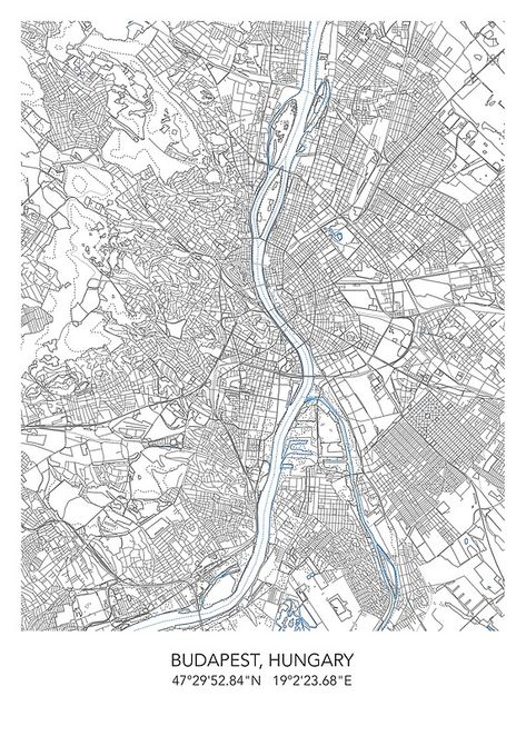 Cuadros Living, Budapest Map, City Skylines Game, Maps Aesthetic, Map Sketch, Network Design, Amazing Places On Earth, Map Wallpaper, City Map Art