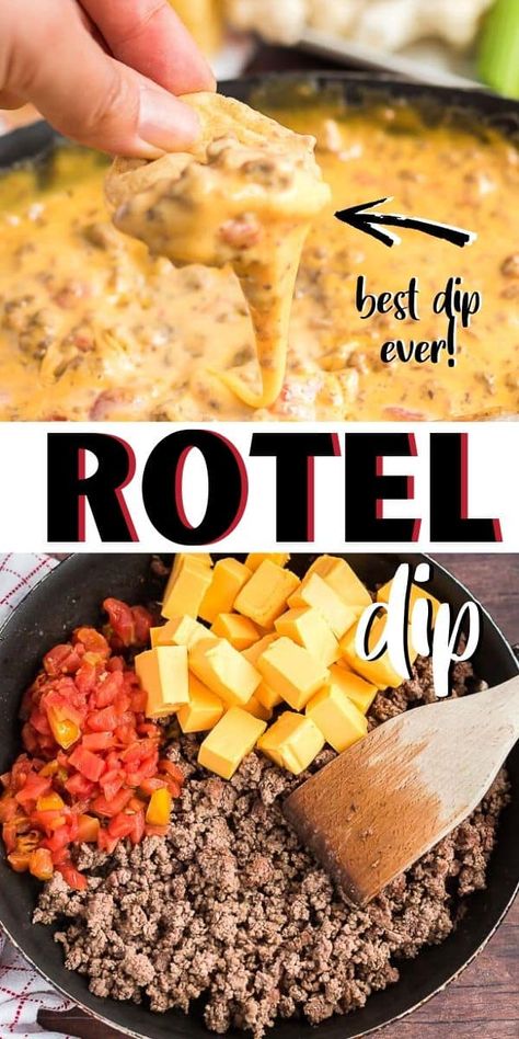 3 Ingredient Dip, Cheesy Dip Recipes, Fruit Dips, Rotel Dip, Cheesy Dip, Quick And Easy Appetizers, Tailgate Food, Easy Cheesy, Yummy Dips