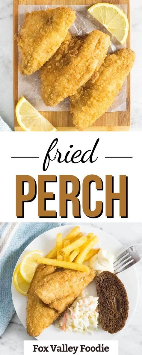 Frying Fish With Flour, Easy Fried Fish, Fried Perch, Fish Seasoning Recipe, Perch Recipes, Breaded Fish Recipe, Fried Fish Recipe, Fish Batter Recipe, Fish Breading