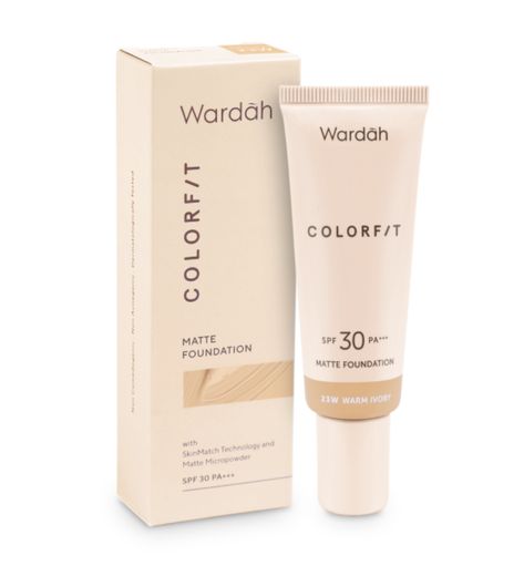 Wardah - Colorfit Matte Foundation Foundation Packaging Design, Applied Art, Cosmetic Packaging Design, Makeup Product, Matte Foundation, Cosmetic Packaging, Liquid Foundation, Package Design, Box Design