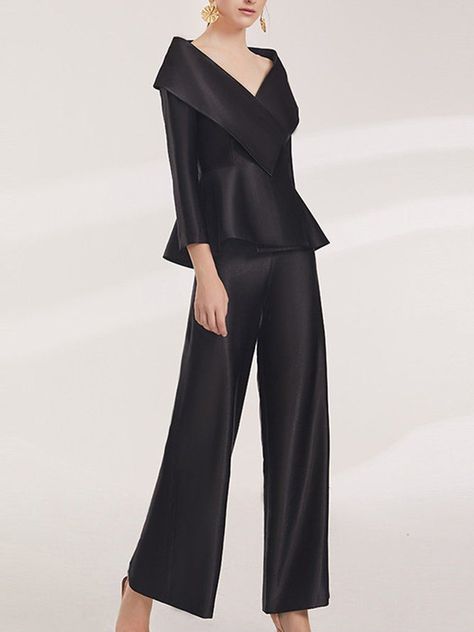 Pants And Top Outfit Classy, 2 Piece Dress Formal, Formal Pantsuits For Women, Dressy Jumpsuit Wedding, Evening Pant Suits, 2 Piece Pants Outfit, Dressy Pant Suits, Elegant Pants Suits, Wedding Pantsuit