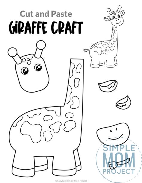 Are you teaching the letter G to your preschooler, kindergartener or toddler? Why not use this free printable yellow giraffe craft cut out template? It is so simple kids in all grades will love making him! Glue the giraffe craft to a clothespin, a paper plate, paper bag or even a toilet paper roll to turn this giraffe craft into a fun zoo animal puppet! Build A Tiger Craft, Build An Animal Craft, Free Jungle Animal Printables, Safari Worksheets Preschool, Safari Animal Crafts Preschool, Build A Giraffe Printable, Lion Template Free Printable, Animal Templates Printable Free Pattern, Cut Out Crafts For Kids