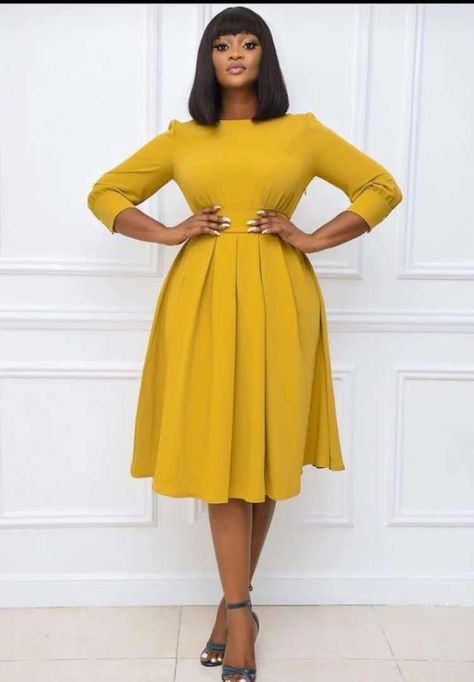 Office Gown, Corporate Gowns, Corporate Dresses, Mustard Skirt, Office Wears, Print Dress Designs, Corporate Dress, Short African Dresses, Best African Dresses