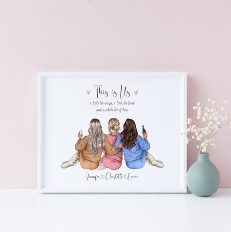 3 Best Friends Pictures Drawing, 3 Friends Painting, Group Of Three Friends Quotes, Group Of 3 Friends Quotes, Three Besties Pictures, Three Friends Illustration, Three Best Friends Drawing, Three Best Friends Pictures, Three Friends Drawing