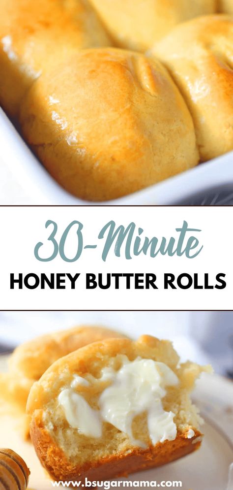 🌟 Elevate your dinner game with these mouthwatering 30 Minute Honey Butter Rolls! 🍯✨ Quick, easy, and oh-so-delicious, they're the perfect side dish for any meal. Get the recipe now! #DinnerRolls #QuickRecipes #HoneyButter #30MinuteMeals 🥖🍽️ Honey Rolls Recipe, Honey Butter Rolls, Honey Rolls, Honey Yeast Rolls, Easy Homemade Rolls, Butter Roll Recipe, Butter Rolls, Honey Oat Bread, Sweet Dinner Rolls