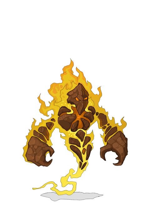 Fire Elemental, Piskel Art, Beast Creature, Comic Layout, New Character, Monster Concept Art, Creature Drawings, Chibi Characters, Easy Drawings Sketches