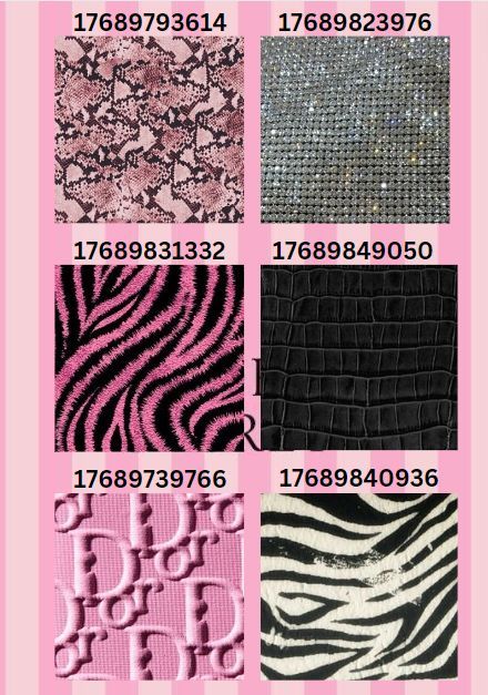 Decal Id For Royale High, Royals High Decal Id, Royal High Journal Ideas Y2k, Roblox Fabric Decal, Pink Decals Royale High, Cute Decals For Royale High, Royale High Pink Decals, Royal High Decals Clothes, Decal Id Royale High