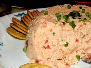 Shrimp dip (The best shrimp dip ever.) Shrimp Mold Recipe, Cold Shrimp Dip Recipe, Shrimp Mold, Shrimp Mousse, Food Dips, Shrimp Dip Recipes, Recipes Dips, Victorian Party, Jello Salads