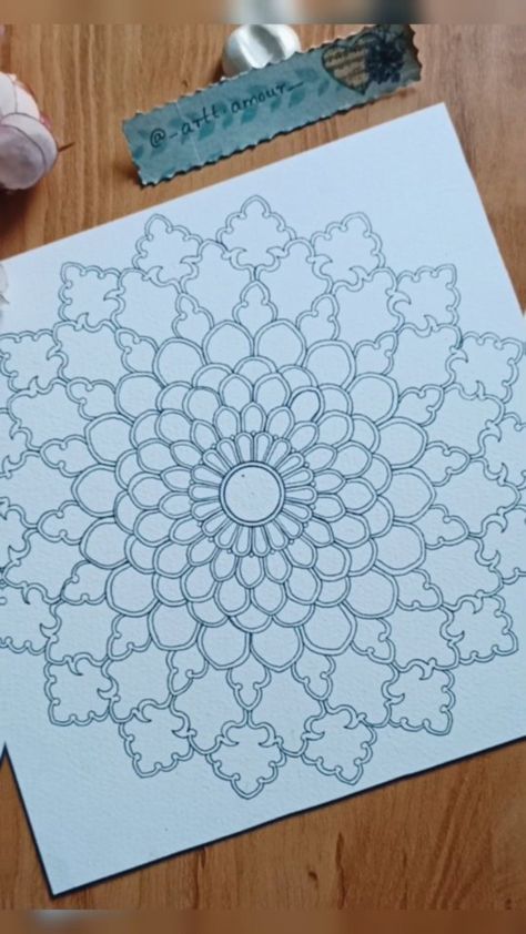 Ornate Mandala Pattern, Reels Challenge, Ornate Mandala, Celtic Mandala, Mandala Ideas, Dream Drawing, Zentangle Ideas, Mandala Design Pattern, Mandala Wall