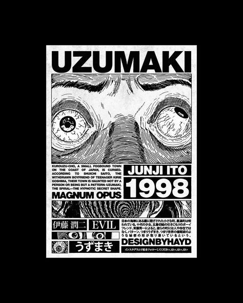 UZUMAKI 🌀 it’s been a while will you be watching UZUMAKI when the adult swim remake comes out later this year? 🫡 Junji Ito Art Uzumaki, Uzumaki Art Junji Ito, Did You Know Post Design, Uzumaki Aesthetic Junji Ito, Layers Of Terror Junji Ito, Junji Ito Uzumaki, Uzumaki Poster Junji Ito, Uzumaki Manga, Uzumaki Junji Ito T Shirt