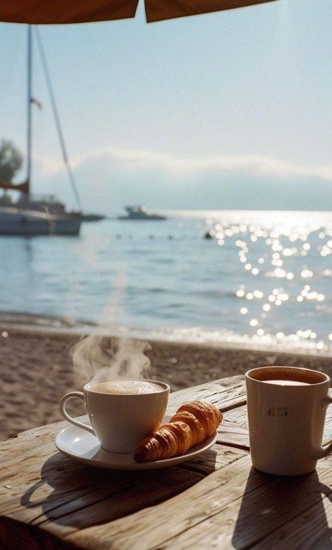 Alam Yang Indah, Slow Living, Coffee Love, Beach Aesthetic, B & B, Cup Of Coffee, Travel Aesthetic, Coffee Time, Summer Aesthetic