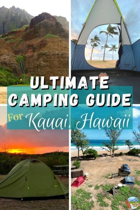 Hawaii Camping, Camping Picnic Table, Hawaii Adventures, Salt Ponds, Waimea Canyon, Hiking Map, Camping Guide, Camping Area, Camping Spots