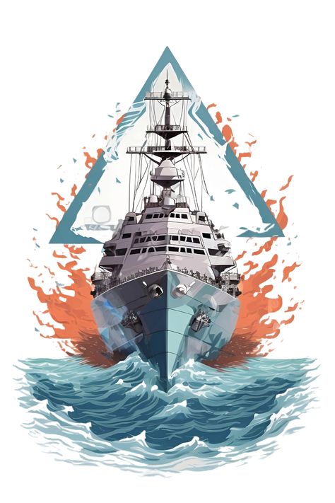 An Enraged Warship to the battle. Get it printed on your items! Visit our website. #Burning, #Warship, #Fury #Inferno, #Flaming, #Naval, #Blazing, #Warship, #Navy, #Battle, #Pirate, #Ship, #Captain, #Fire, #Triangle Indian Navy Drawing, Warship Wallpaper, Fire Triangle, Anime Graphics, Ship Captain, Indian Navy, Ship Logo, Logo Project, Tug Boats