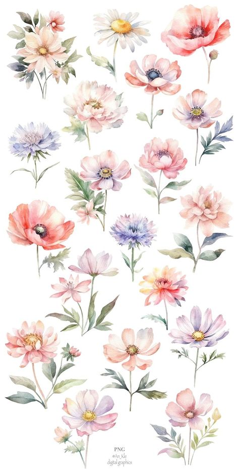 Lilac Watercolor, Free Watercolor Flowers, Lilac Blossom, Drawing Clipart, Flower Art Images, Cute Clipart, Mushroom Art, Flower Svg, Flower Clipart