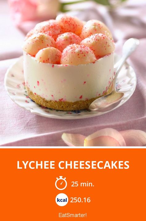 Lychee Cheesecake, Dessert Tarts Mini, Lychee Recipes, Dessert Cheesecake, Unique Desserts, Fancy Desserts, Asian Desserts, Köstliche Desserts, Loaf Cake