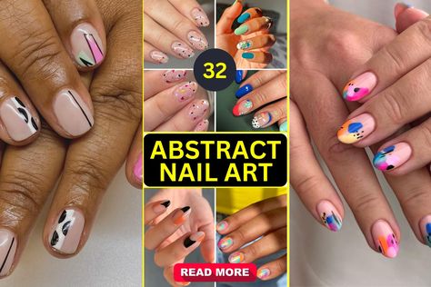 Discover 32 abstract nail art designs perfect for 2024, featuring colorful, creative, and stylish ideas. From short nails to almond shapes, these designs include vibrant confetti, bold geometric patterns, and sophisticated fall tones. Get inspired to make a fashion statement with these trendy nail art ideas. Abstract Nail Designs Almond, Abstract Nail Art Designs, Color Block Nails, Abstract Nails, Abstract Nail, Fall Tones, Confetti Nails, Abstract Nail Art, Drip Nails