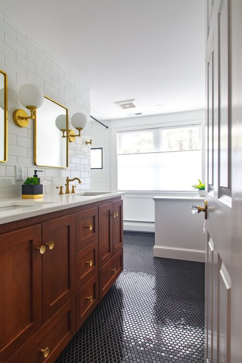 Rural Home speaks NYC Brownstone Vibe - Transitional - Bathroom - Boston - by Authentic Interiors