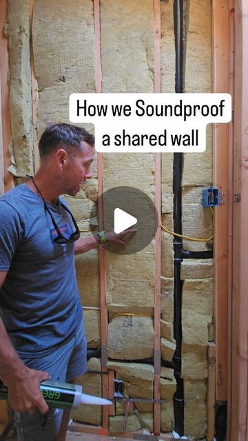 Derek Sherrell on Instagram: "The is the best system (for the price) to reduce sound transfer between walls.  Sent this to a friend who needs a quiet space.  Aprox Cost- Rockwool $2.50/sf. 5/8 sheetrock .75/sf. Acoustic putty pads $7/ea" Sound Proof Wall Panelling, Sound Proof Wall Design, Acoustic Wall Panels Sound Proofing, Sound Proofing A Room, Sound Barrier Wall, Soundproofing Walls, Soundproof Wall, Fake Walls, Wall Framing