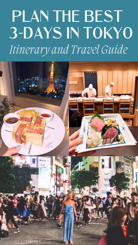 Experience the best of Tokyo in 3 days with this Itinerary and travel guide / How to spend a perfect 3-days in Tokyo, Japan/ The Perfect 3-day Tokyo Itinerary Tokyo Travel Itinerary, Tokyo 3 Day Itinerary, 3 Days In Tokyo, Japan December, Tokyo Itinerary, Trip To Tokyo, Tokyo Trip, Japan Itinerary, Tokyo Hotels