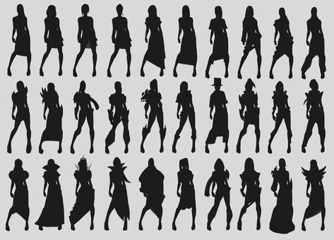 Character Silhouettes Concept, Character Silhouette Design, Silhouette Concept Art, Character Design Silhouette, Animation Perspective, Thumbnail Drawings, Perspective Illustration, Character Silhouette, Lady Warrior