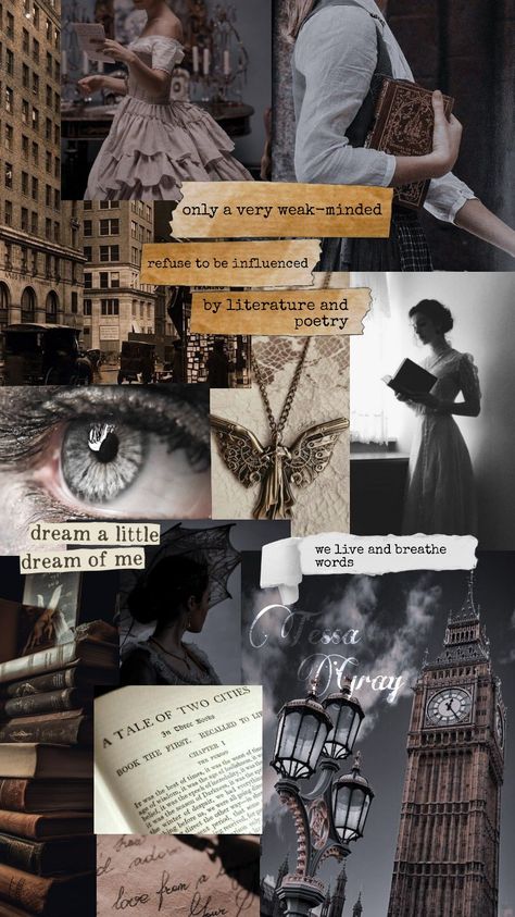 Shadowhunters Books Aesthetic, Tessa Aesthetic, Shadow Hunters Aesthetic, Tessa Gray Aesthetic, The Infernal Devices Aesthetic, Shadowhunters Aesthetic, Tessa Gray, Cassandra Jean, Books 2024