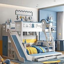 Kids Bed With Slide, Modern Bunk Beds, Bunk Bed With Slide, Cool Kids Bedrooms, Boy Bedroom Design, Fun Furniture, Bunk Bed Designs, Kids Bedroom Inspiration, Low Bed