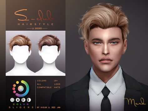 The Sims Resource - Men's short hair (Mark) by S-Club The Sims 4 Cc Resource Man Hair, Sims 4 Cc Male Hair Updo, Sims 4 Cc Hair S Club, Sims Resource Cc Male, Sims 4 Cc The Sims Resource Hair Men, Sims 4 Cc Clothes Men Hair, The Sims 4 Cc Hair Men Free, Ts4 Male Alpha Hair, The Sims Resource Male Hair