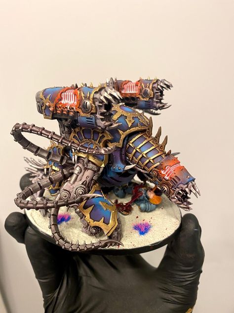 Forgefiend 40k, Chaos 40k, Thousand Sons, Warhammer Figures, Warhammer Paint, Warhammer Models, Warhammer Art, Robot Art, Warhammer 40k Miniatures