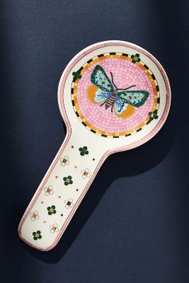 Garden Tile Spoon Rest | Anthropologie UK Deco Pastel, Sidewalk Cafe, Garden Tiles, Bathroom Accents, Anthropologie Home, Dream House Decor, Beautiful Bathrooms, Spoon Rest, Hostess Gifts