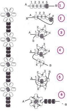 Cincin Diy, Anting Manik, قلادات متدلية, Seed Bead Tutorials, Seni Dan Kraf, Manik Manik, Beaded Necklace Diy, Bead Charms Diy, Diy Bracelets Patterns