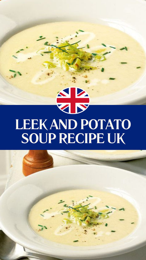 Leek And Potato Soup Recipe UK Best Leek And Potato Soup Recipe, Potatoe And Leek Soup Creamy, Creamy Potato Leek Soup Recipe, Easy Potato Leek Soup Recipe, Ham And Leek Soup, Leak And Potato Soup Recipes, Leek Potato Soup Recipe, Leek Soup Recipes, Potato And Leek Soup Recipe