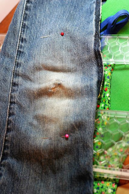 Patch Knees In Jeans, Patching Knees In Jeans, Mending Jeans Knees, Patching Holes In Jeans, Holes In Jeans, How To Patch Jeans, Holey Jeans, Patch Hole, Sewing Machine Needle