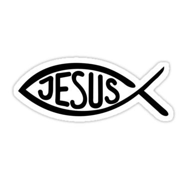 Jesus Stickers, Fish Stickers, Bible Cross, Laptop Decoration, God Sticker, Jesus Wall Art, Homemade Stickers, Faith Stickers, Cross Christian