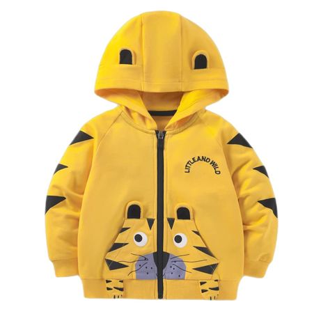 PRICES MAY VARY. 100% Cotton Zipper closure 100% cotton 100% brand new and high quality Boys spring and autumn jacket, zipper opening and closing. Cartoon dinosaur fox printing, front zipper, easy to put on and take off the , comfortable and breathable fabric, Very suitable for daily wear, vacation, outdoor sports, hiking, camping, running and walking. It is the best gift for Christmas, birthday, Halloween, Thanksgiving, etc. Note: please follow the normal size to buy, thank you. Suitable for bo Toddler Outerwear, Tiger Embroidery, Baby Boy Coat, Girls Outwear, Hooded Coats, Tiger Hoodie, Cartoon Tiger, Bjj Gi, Baby Boy Jackets